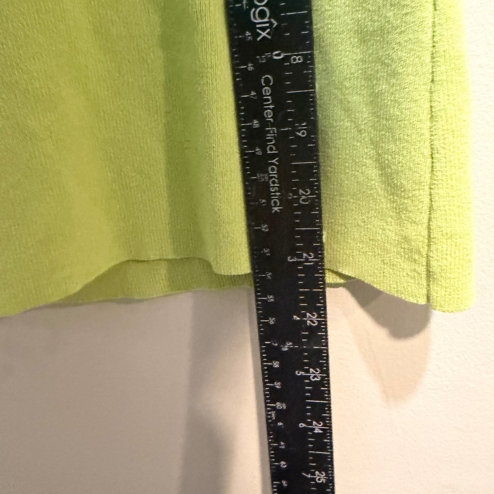 Talbots Womens Lime Green Knit Sleeveless Shell Tank Top Size L Scoop Neck - Picture 3 of 7